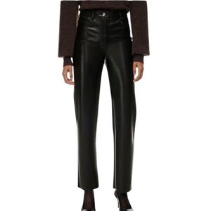 Wilfred The Melina Pant Black Faux Leather Pants Size 4